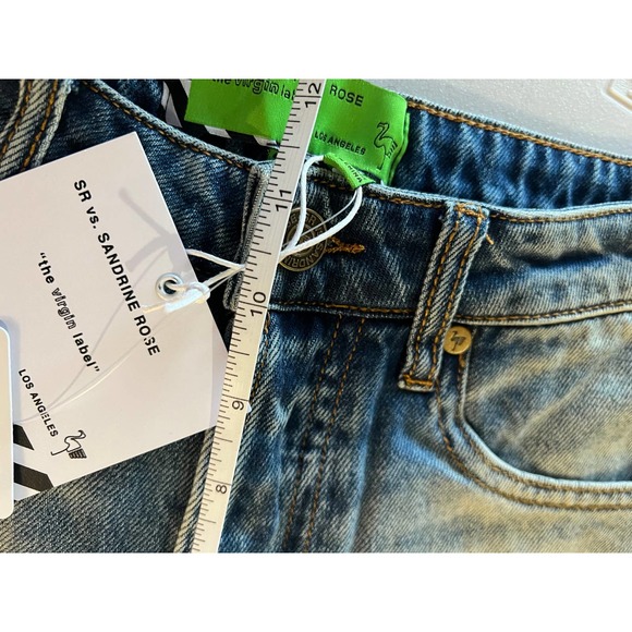 FREE PEOPLE NWT WOMEN'S 25 "THE VIRGIN LABEL" DISTRESSED SKINNY JEAN - Picture 7 of 14